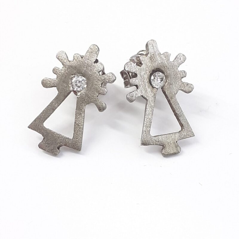 Joyas Online • Joyería J. Hernández • Pendientes Virgen del Pilar Plata