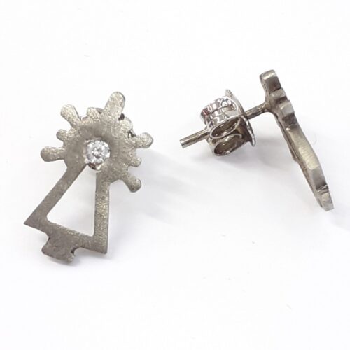 Joyas Online • Joyería J. Hernández • Pendientes Virgen del Pilar Plata